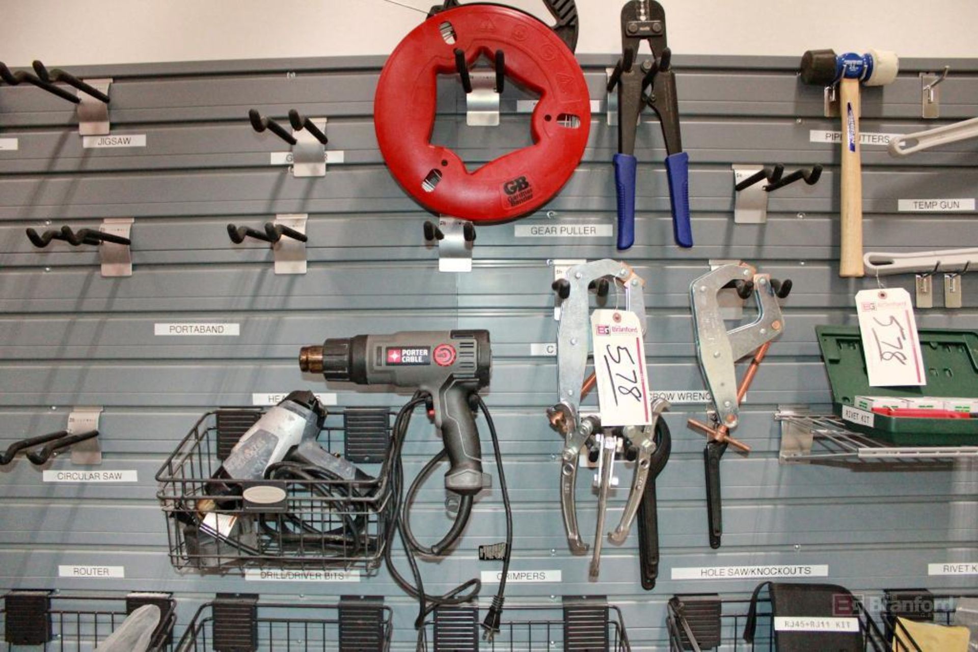 Contents of Tool Wall, with cart of tools - Image 6 of 11