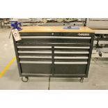 9-Drawer Rolling Husky Brand Tool Chest with Content & 3inch Vise