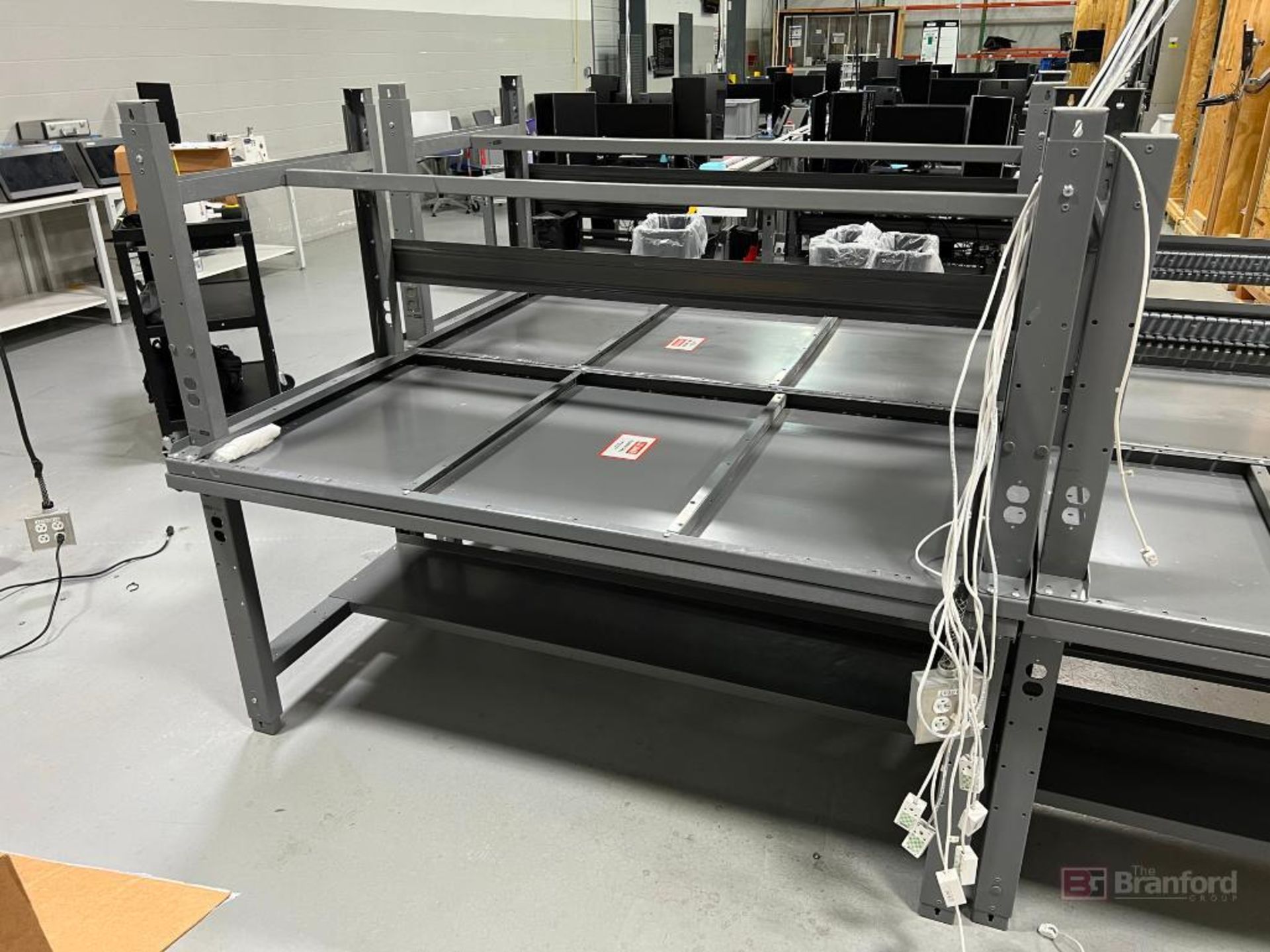 (4) 72” x 30” Uline Steel Tables - Bild 2 aus 2