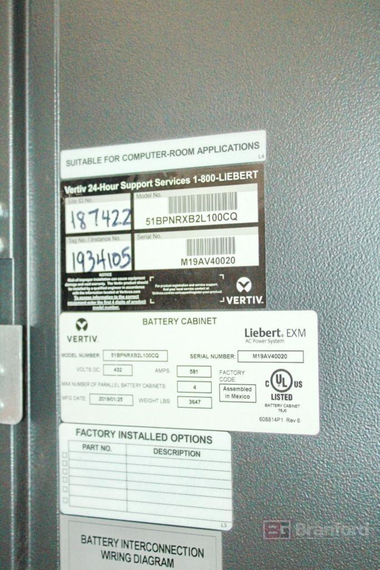 Vertiv Liebert EXM 51SA250NAA011AY 250-kVA AC Power UPS System, (2018/2019) - Image 14 of 16