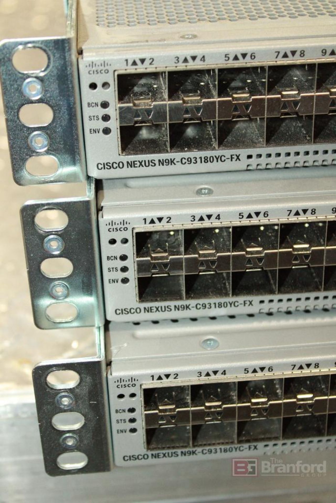 (3) Cisco N9K-C93180YC-FX Nexus 9300 Switch, Cisco Gigabit Ethernet - Image 2 of 5