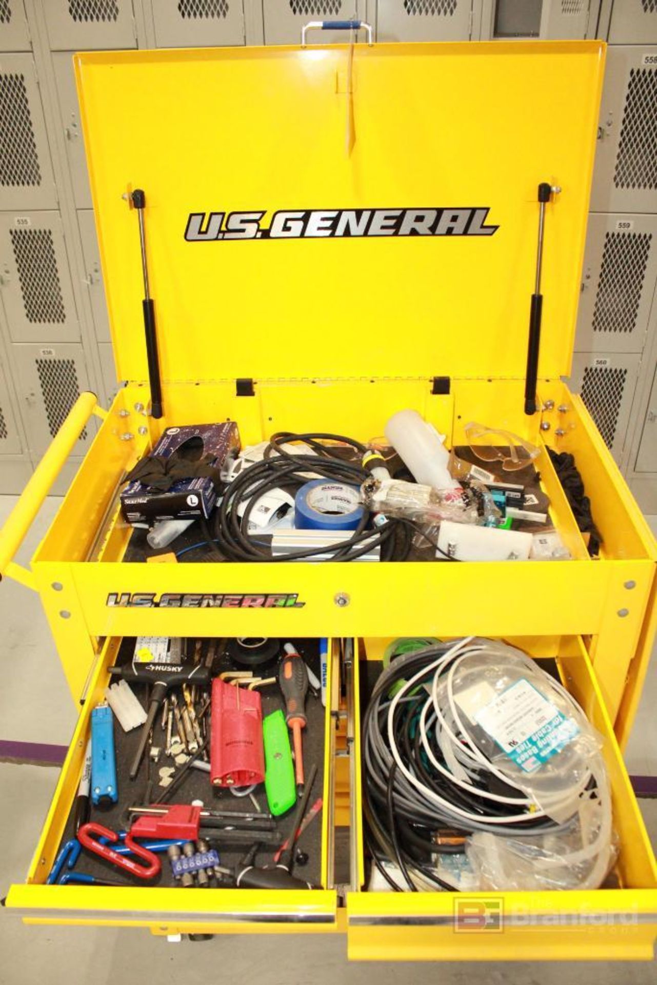 Rolling Tool Cart, U.S. General (5)-Drawer, with content - Image 2 of 4