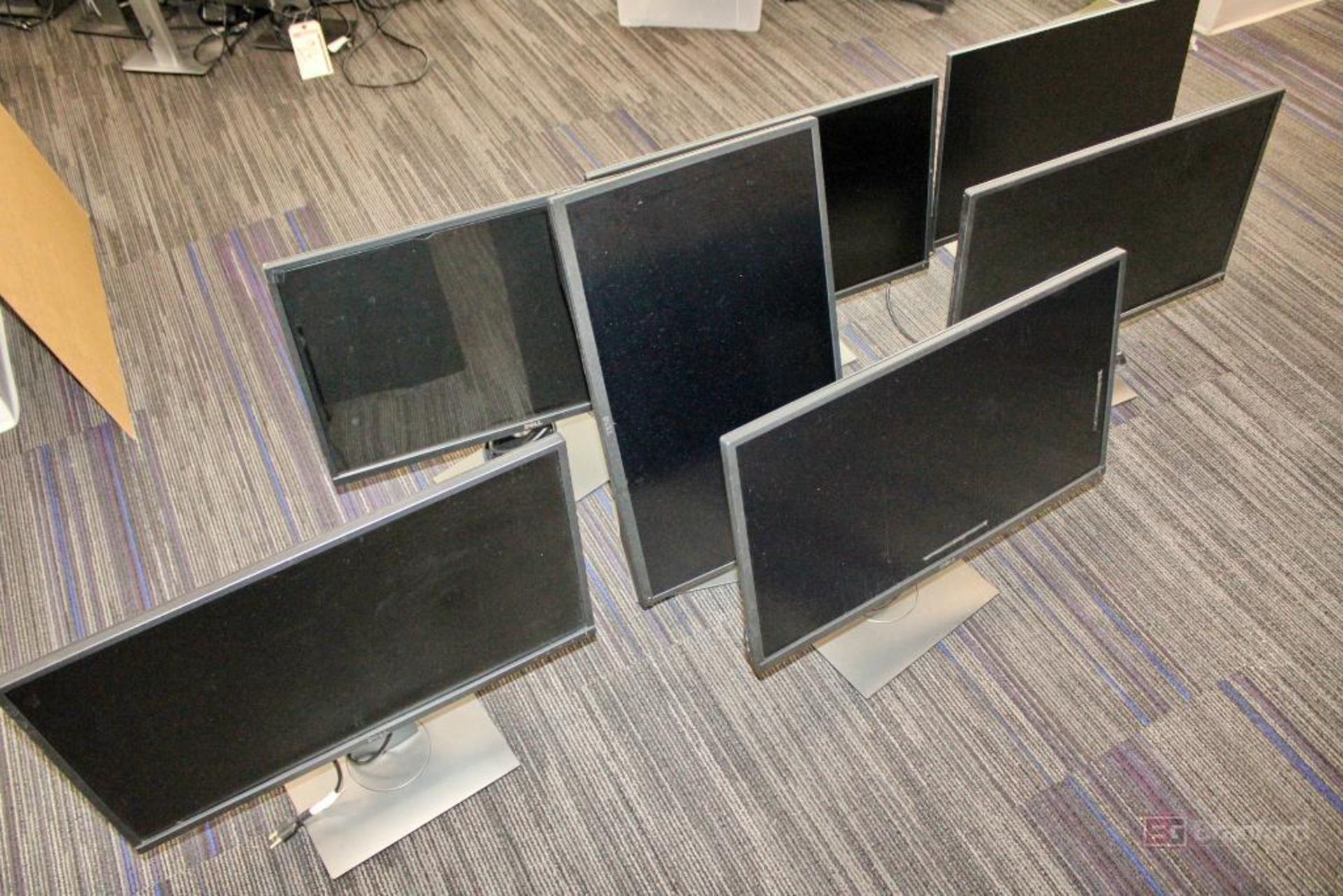 (7) Dell Computer Monitors, Adjustable - Image 2 of 2