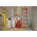 Lot of (2) Portable AC Units, Ladder, Safety Cones