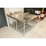 (2) AERO Brand Stainless Steel Tables