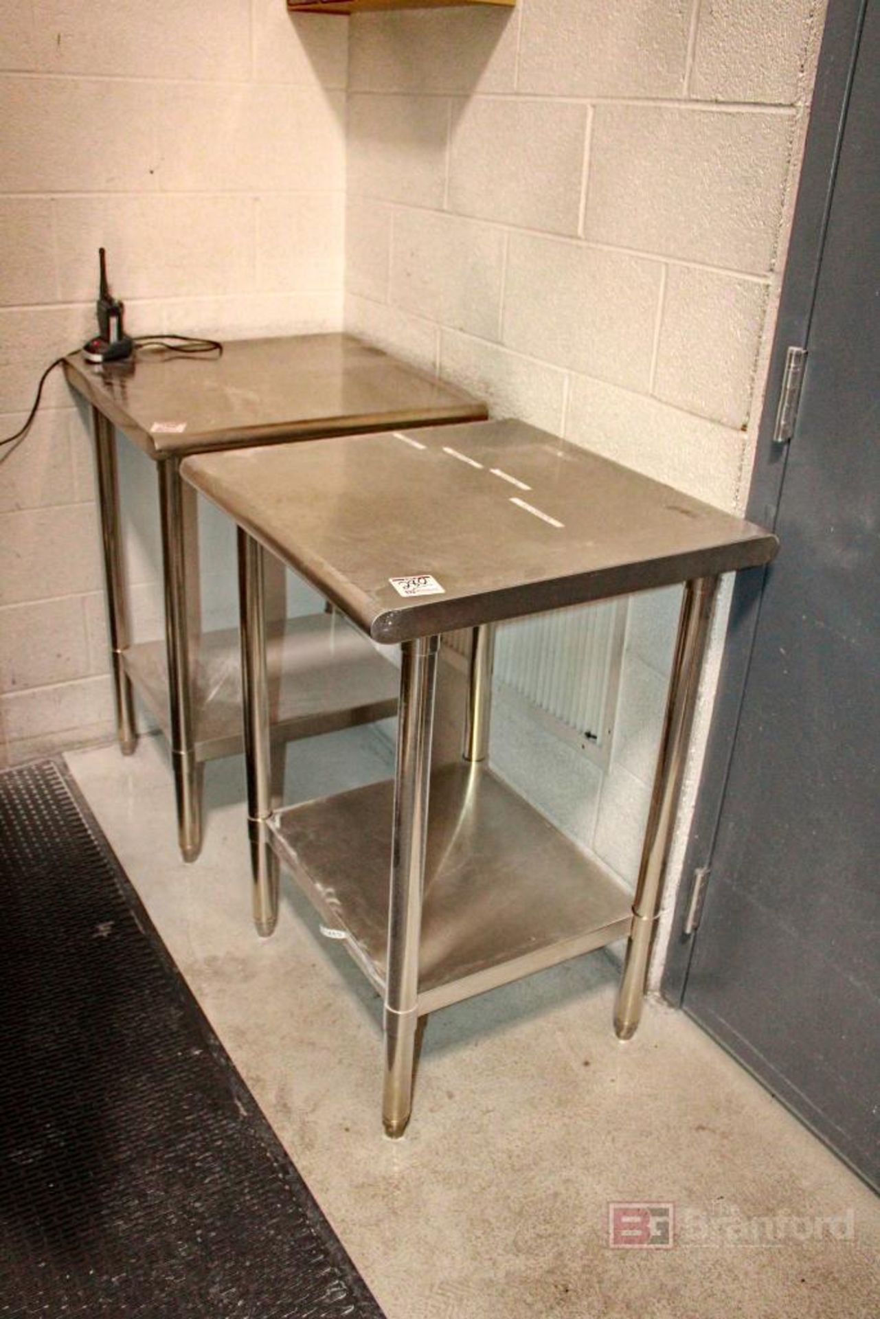(2) Stainless Steel Tables