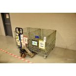 (2) Wire Pallet Containers & (1)Wesco Pallet Jack