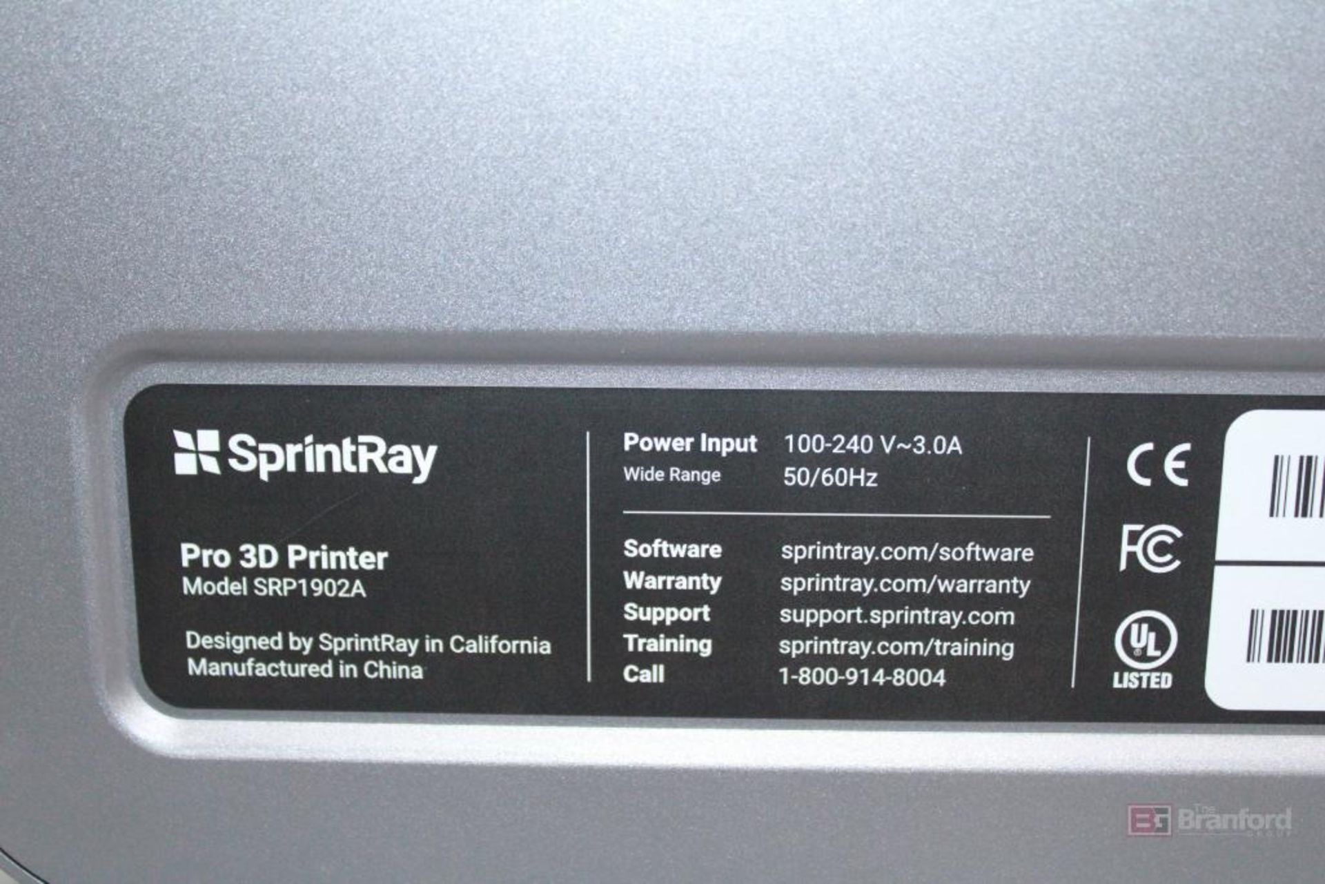SprintRay Pro 3D Printer Model SRP1902A - Image 3 of 3