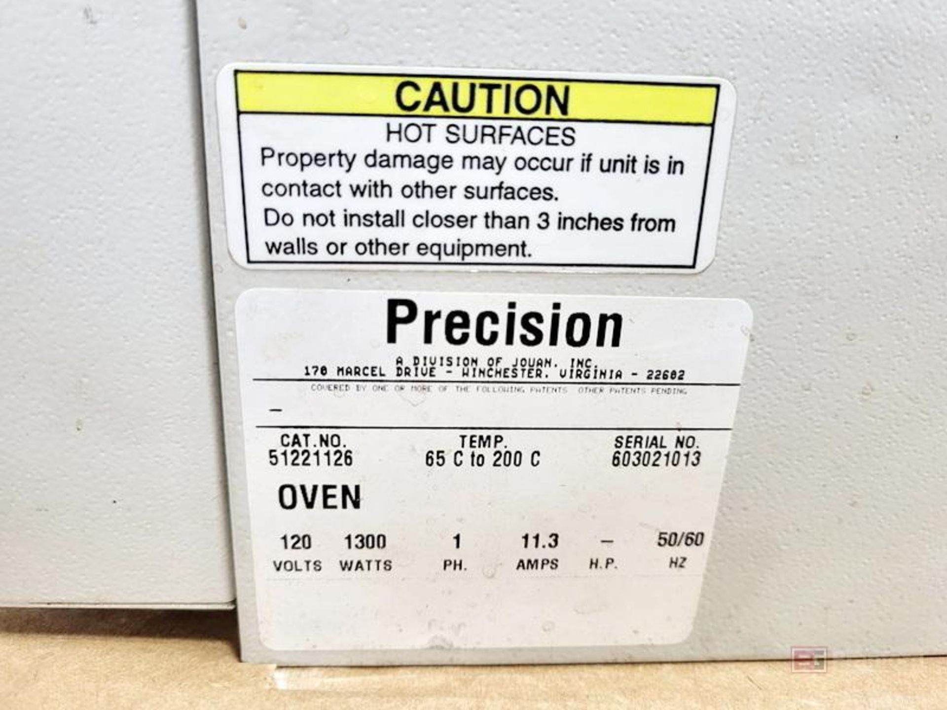 Precision Model 51221126 Electric Lab Oven - Image 3 of 4
