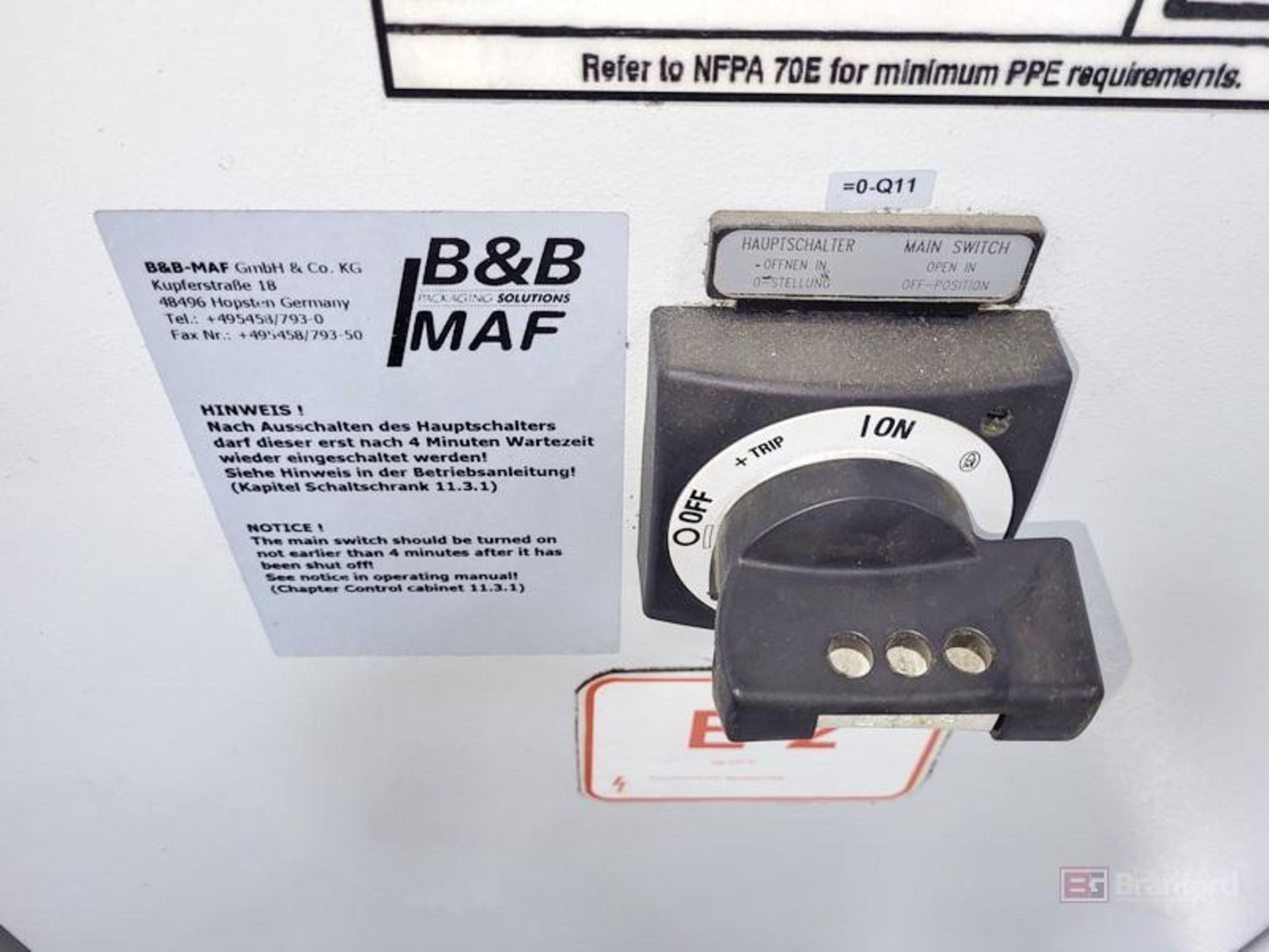 B&B Model SFB-8E-L-1 Quad Seal Bag Machine - Image 27 of 37