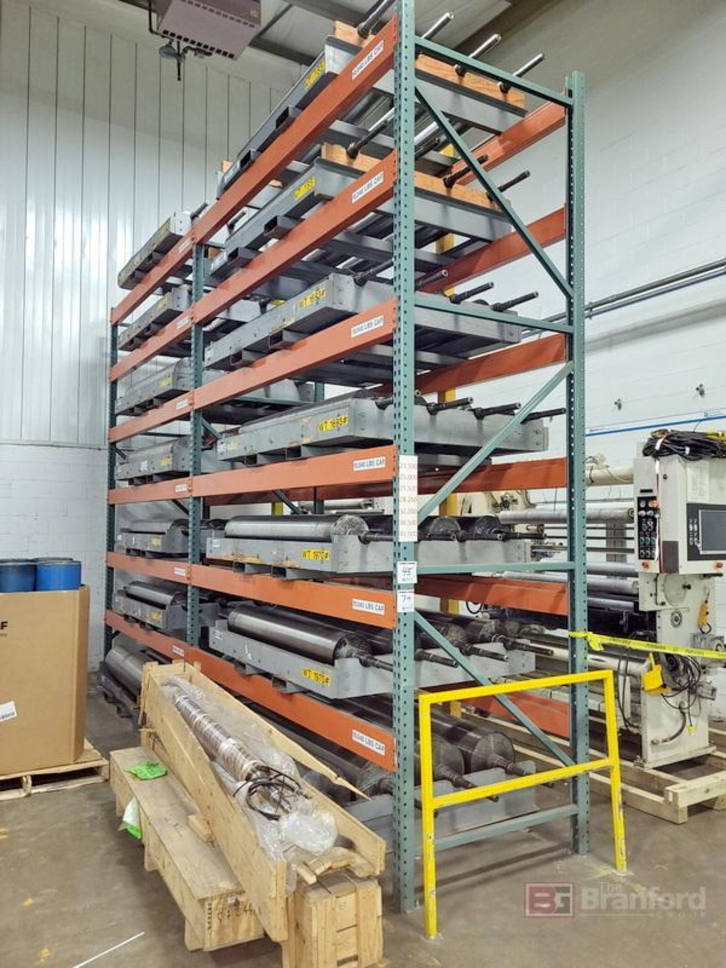 Lot (2) Sections of Heavy Duty Adjustable Pallet Racking