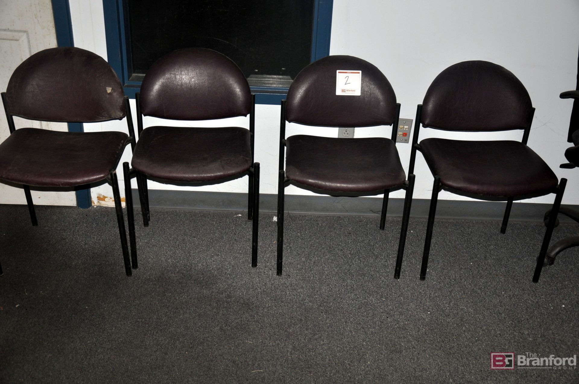 (4) Maroon chairs