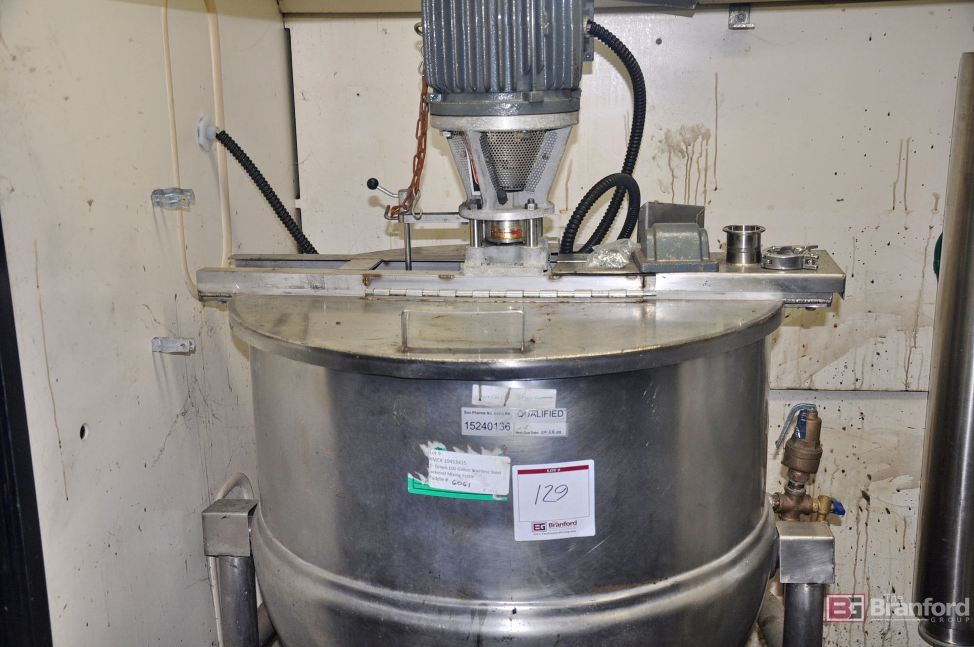 Grogen 100-gallon ss jacketed mixing kettle - Image 2 of 6