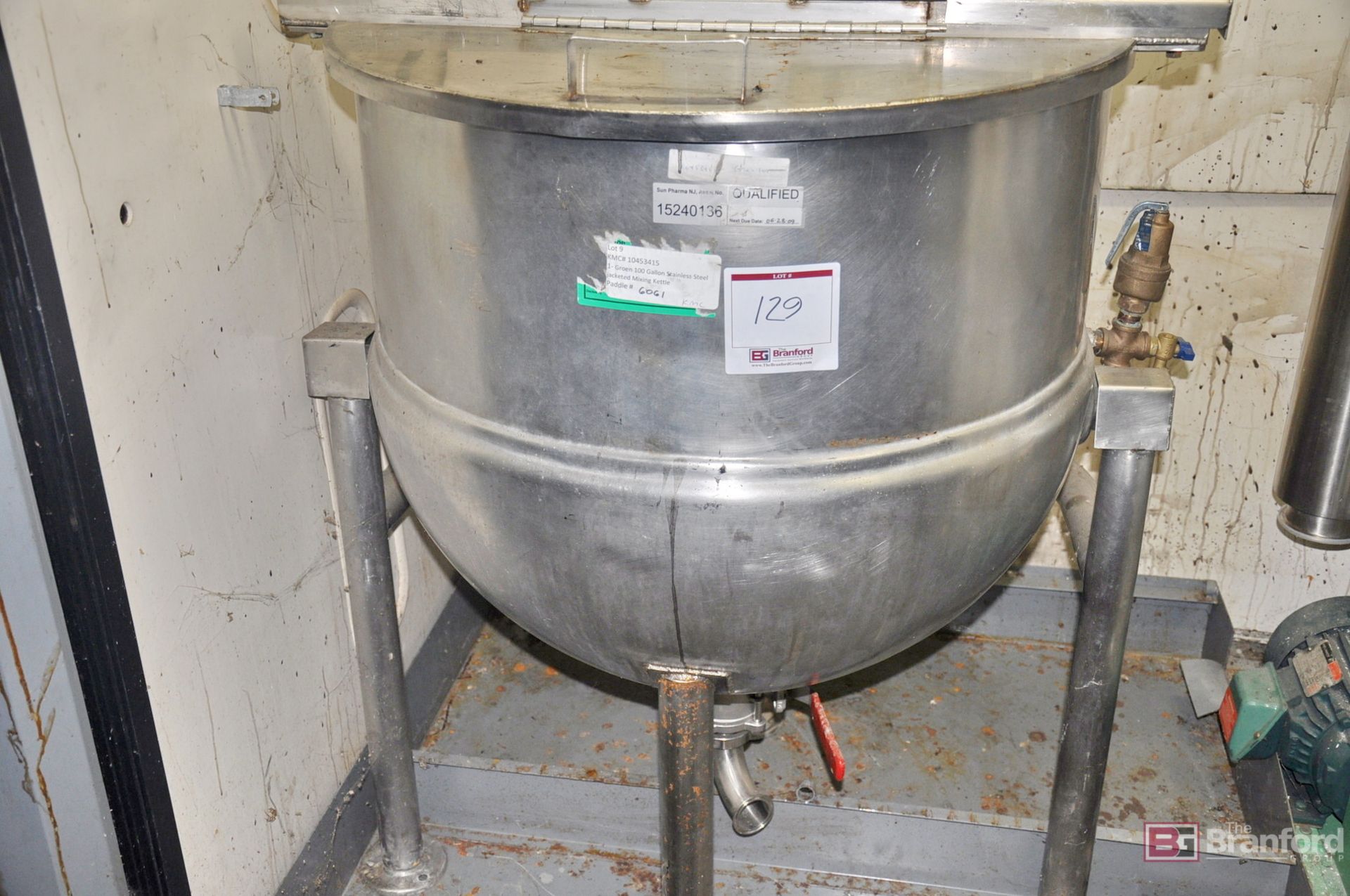 Grogen 100-gallon ss jacketed mixing kettle