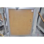 Corkboard cabinet w/ glass door