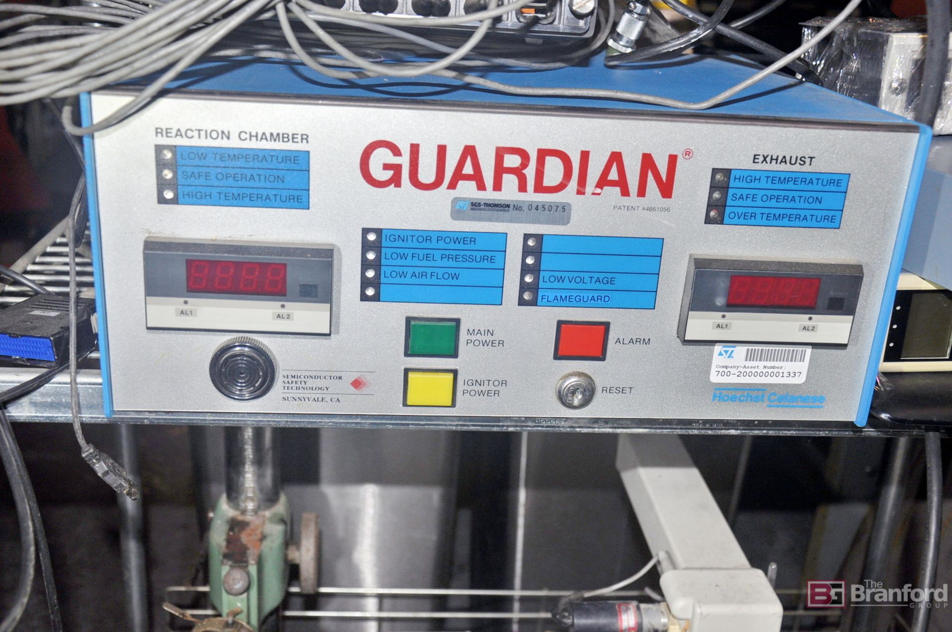 Hoechst Celanese Guardian reactor & exhaust gas monitor system