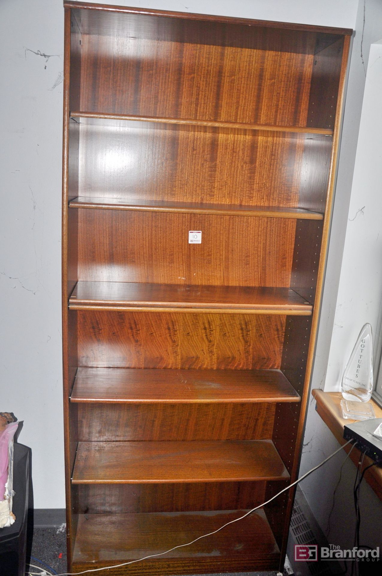 36" X 12" X 84" wood grain 6-shelf bookcase - Image 2 of 3