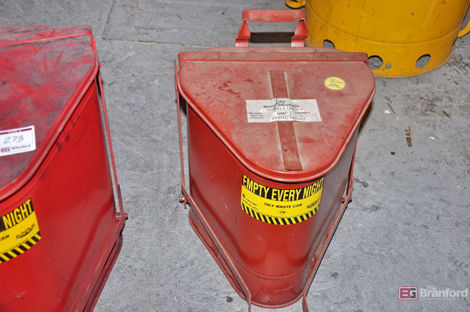 (2) Flammable waste containers - Image 3 of 3