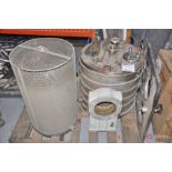 (2) Pallets Misc vacuum chambers