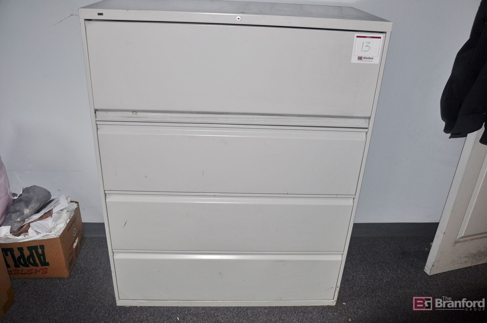 Hon 4-drawer horizontal filing cabinet