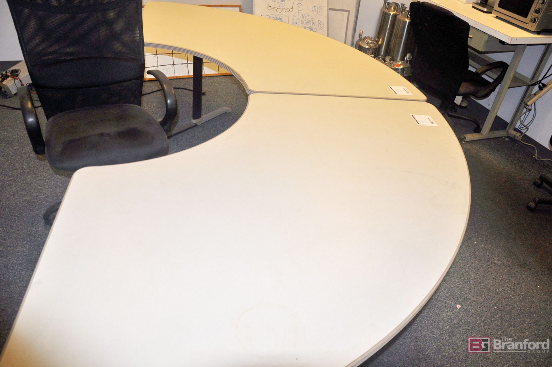 (2) Curved tables - Image 3 of 4