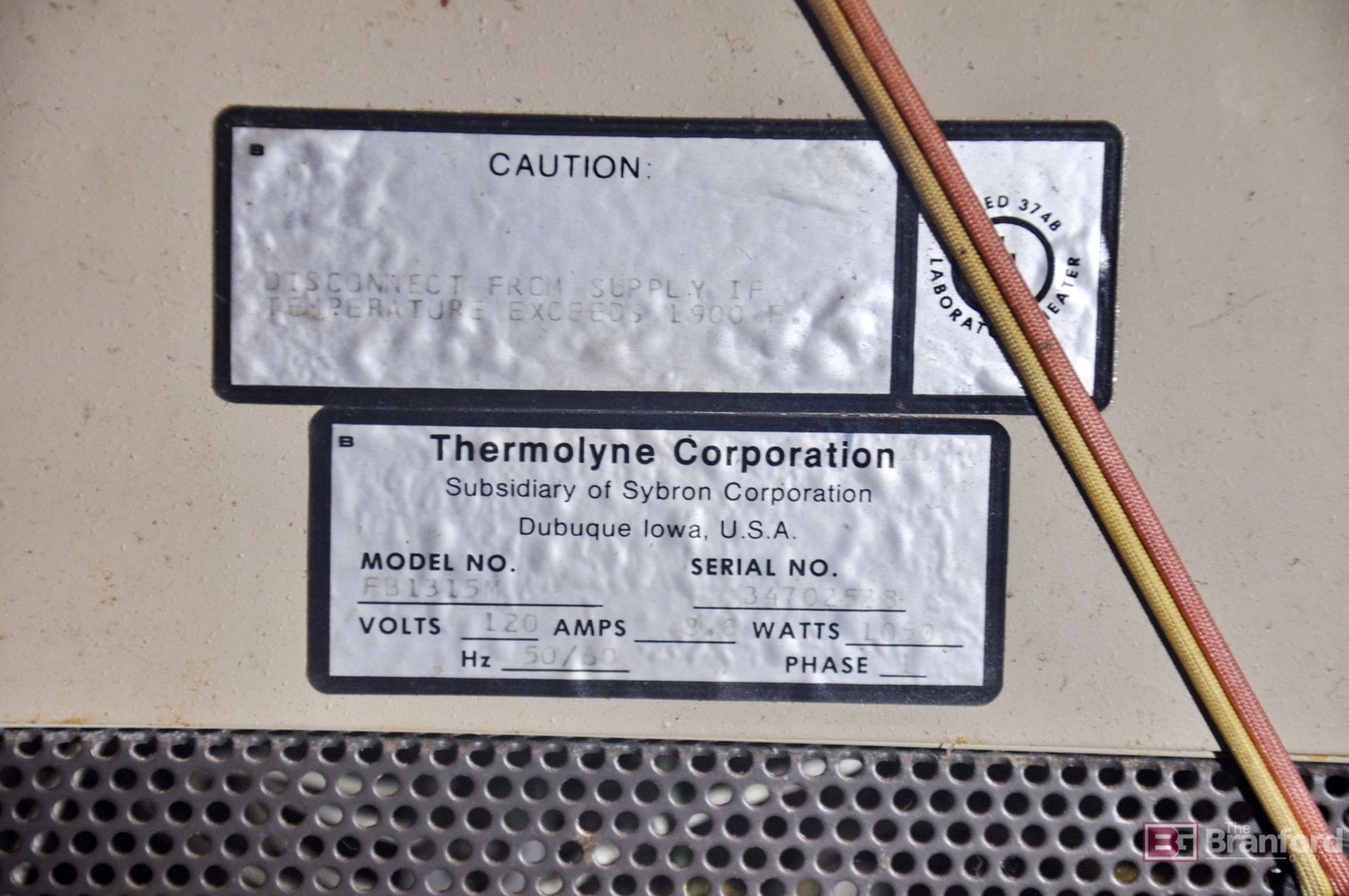 Thermolyne type 1300 High temp furnace - Image 3 of 4