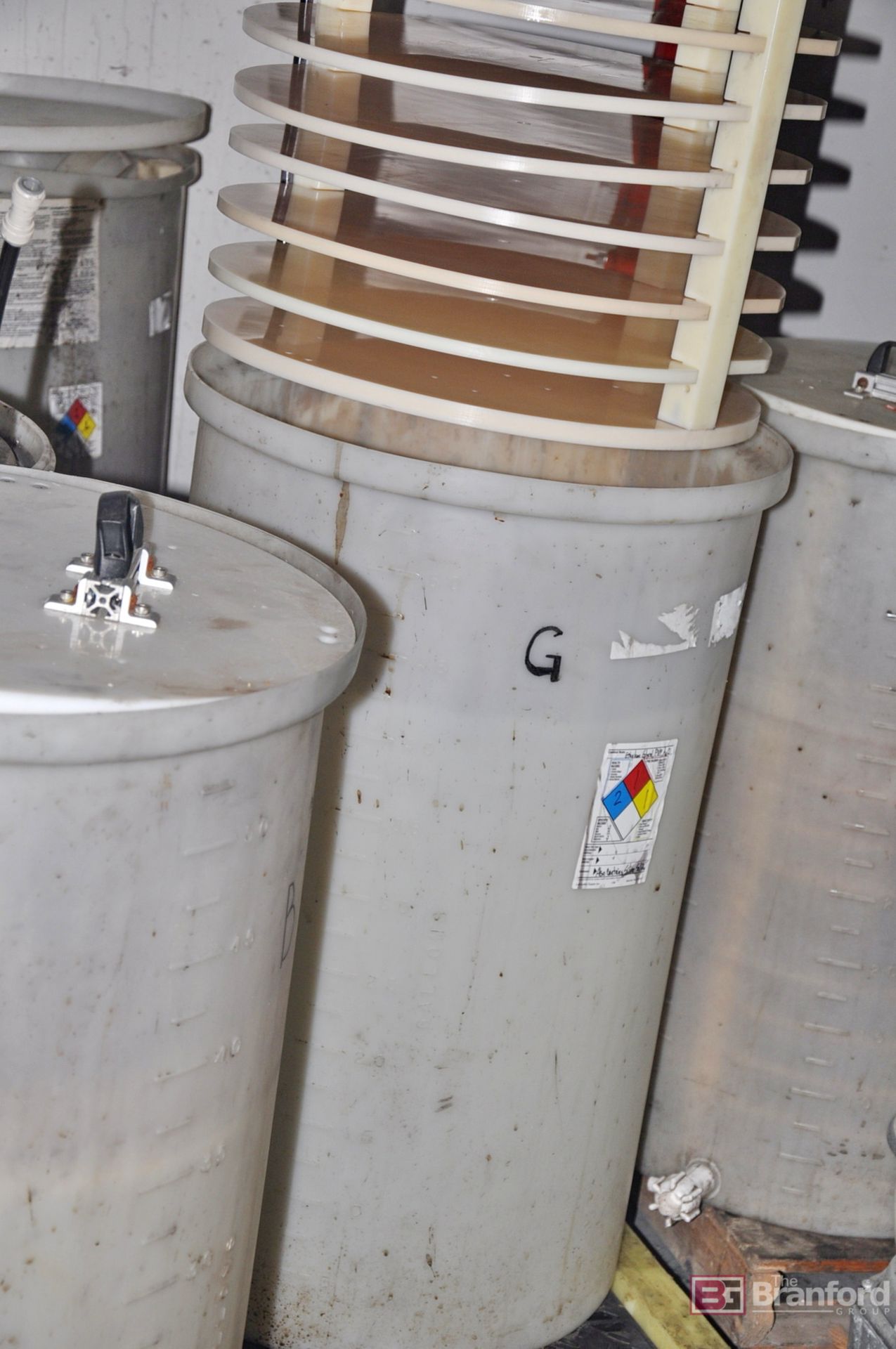 (7) Custom made 50-Gallon silver nanowire density separation tanks - Image 3 of 9