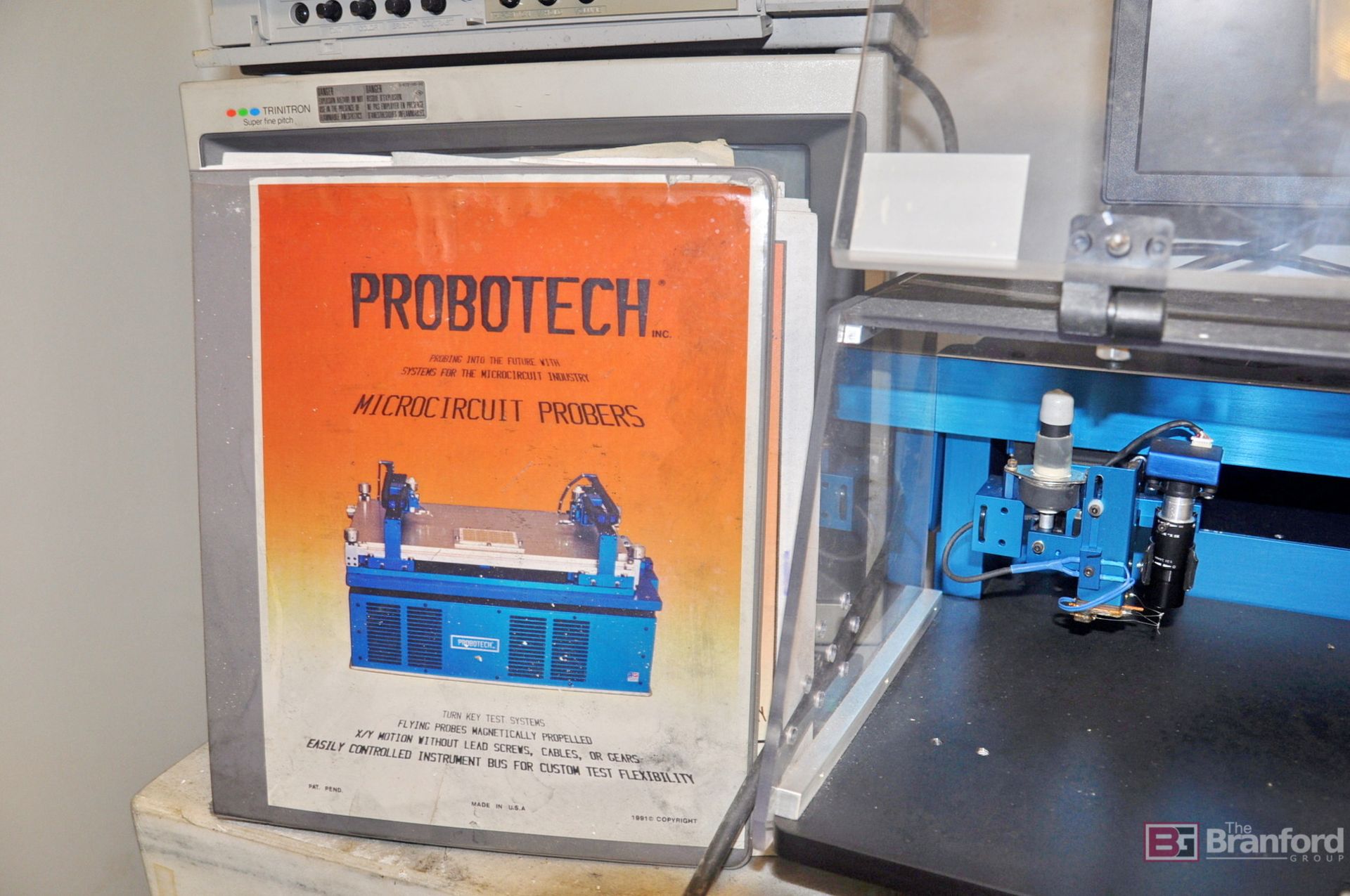 Probotech Flying Probe circuit tester w/ computer & monitors - Image 4 of 4