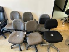 (6) Industrial Adjustable Work chairs