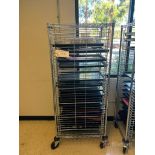 Nexel WIP Wire Rack on Locking Casters w/ ESD Trays