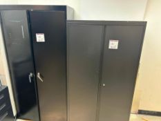 (2) Metal Storage Cabinets w/ Contents