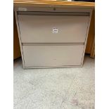 (2) Drawer Metal Filing Cabinet w/ Contents