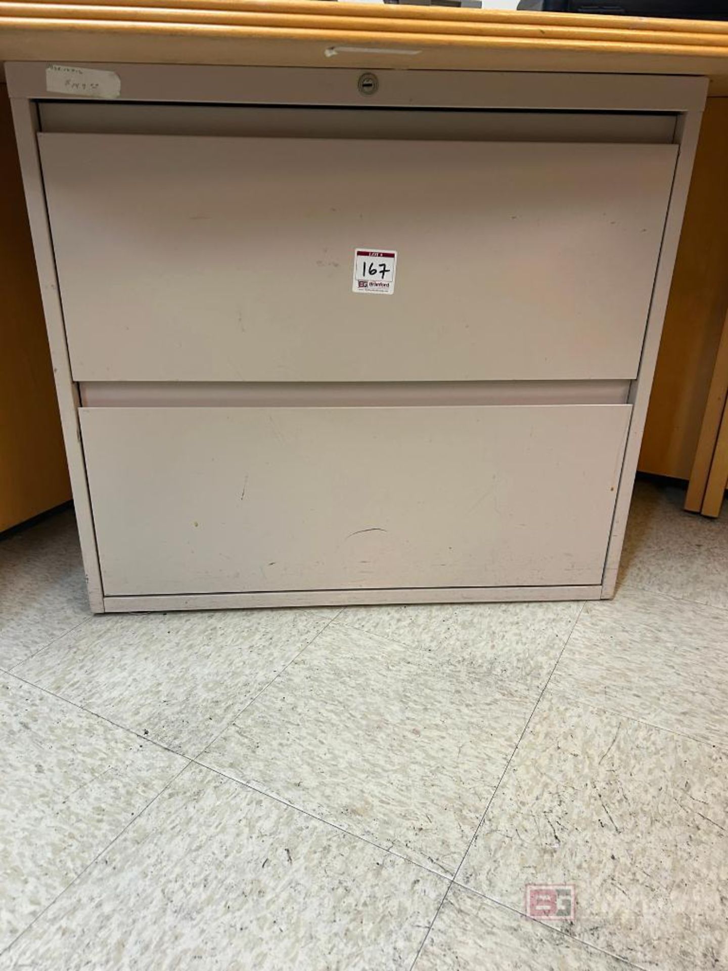 (2) Drawer Metal Filing Cabinet w/ Contents