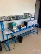 SVS Industrial Workbench w/ Overhead Shelf; 8' Long