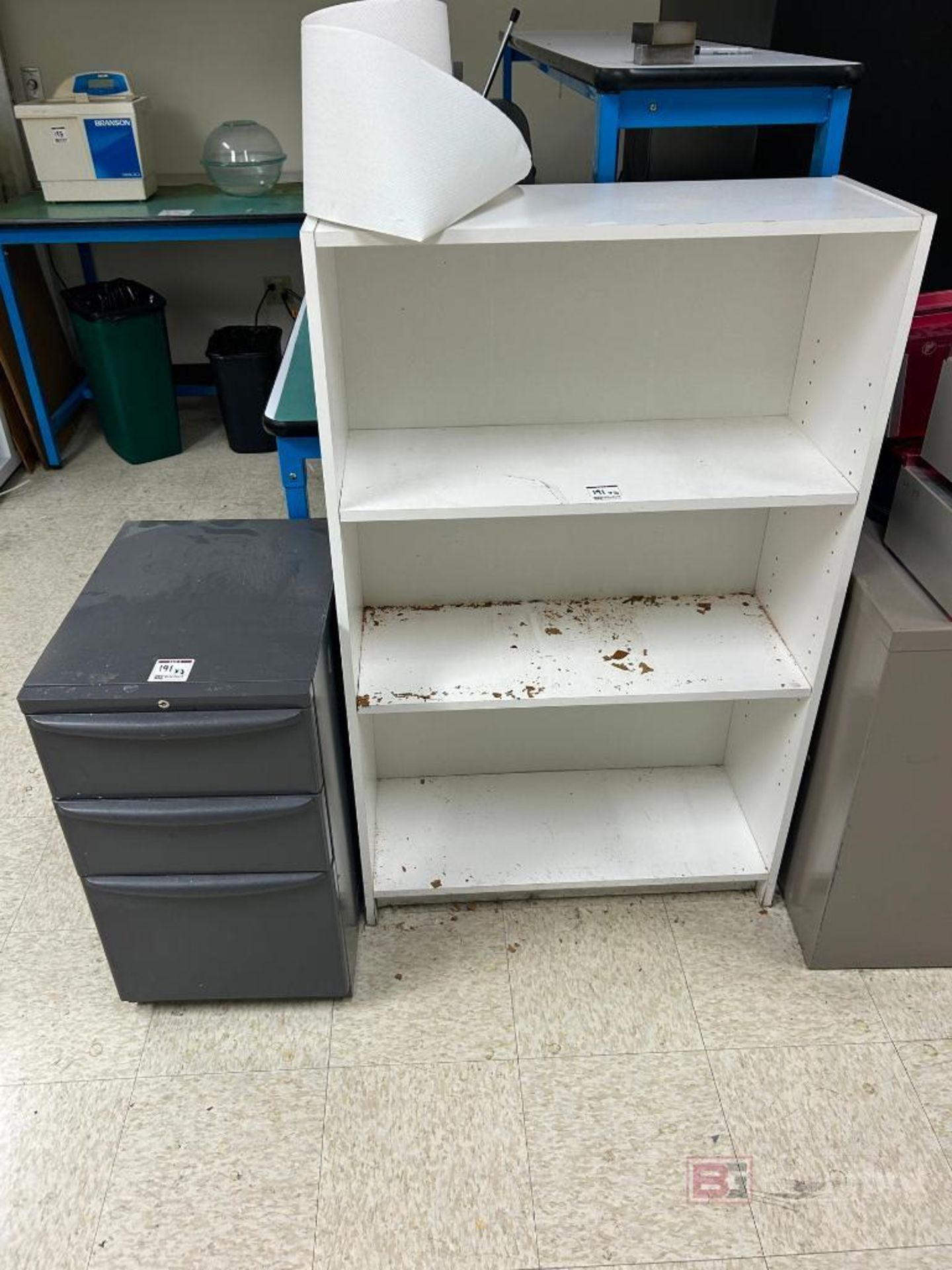 (7) Metal File Cabinets, Book Shelf, (5) Workbenches - Image 9 of 15