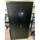 Metal Storage Cabinet w/ Contents