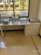 Steelcase Industrial Worktable w/ File Cabinet