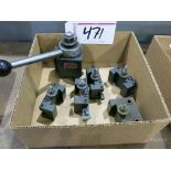 Aloris Toolpost Holder Size CXA, w/ (5) CXA Toolholders