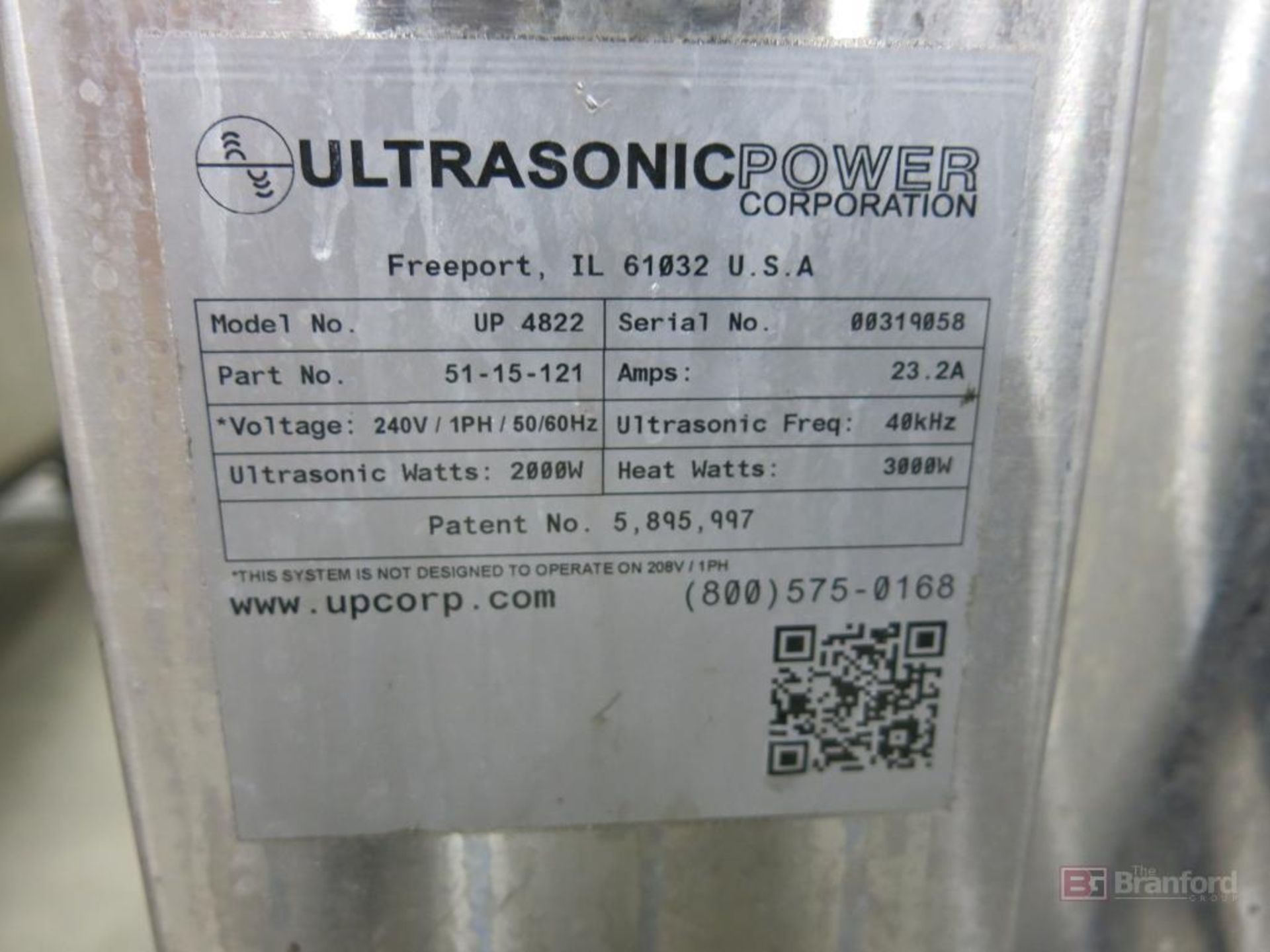 Ultrasonic Power Corp. 48" x 22" Ultrasonic Cleaner, Model UP4822 - Image 5 of 5