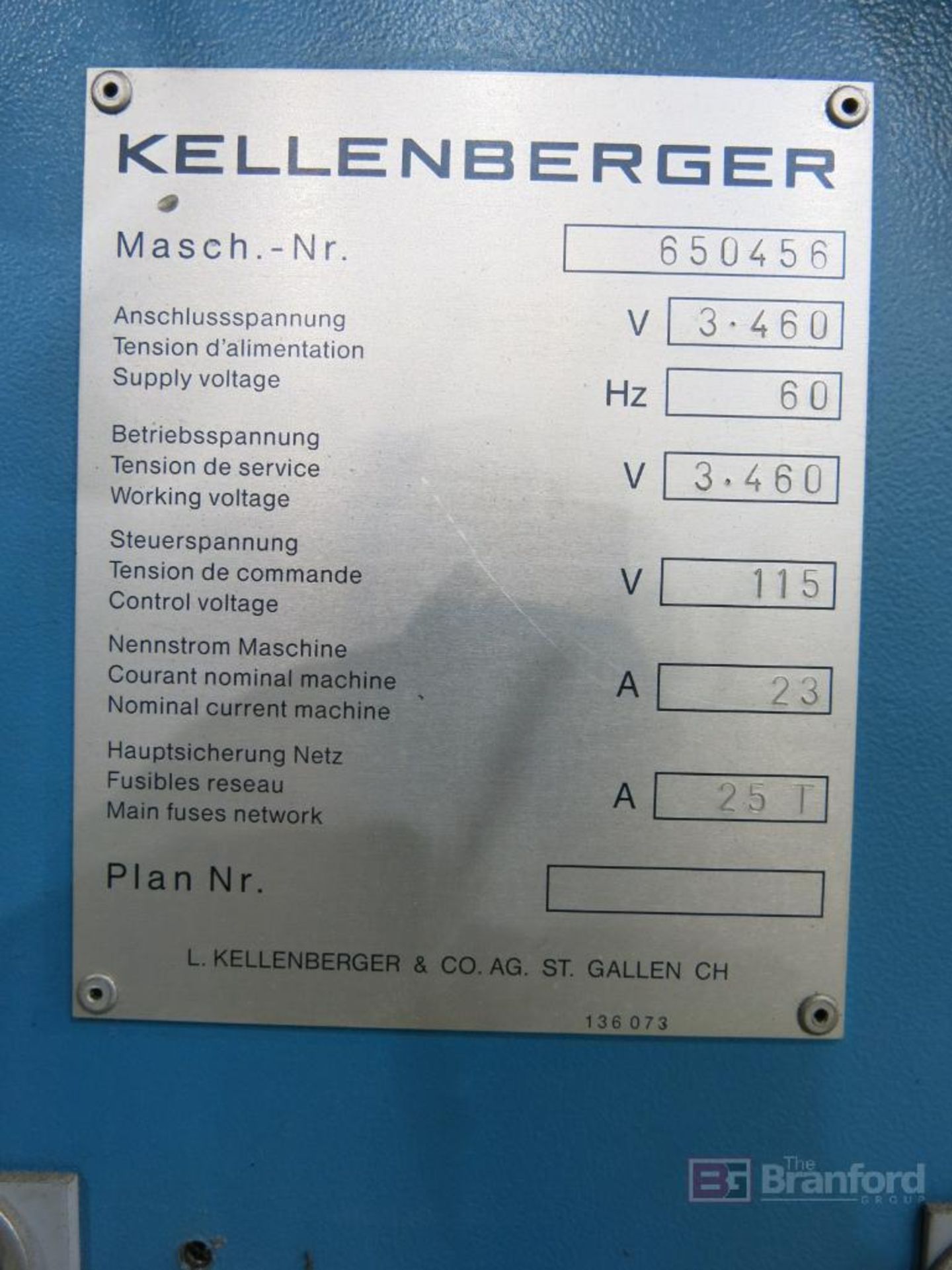 Kellenberger Model Kel-Varia UR25/1000, OD ID Cylindrical Grinder - Image 8 of 11