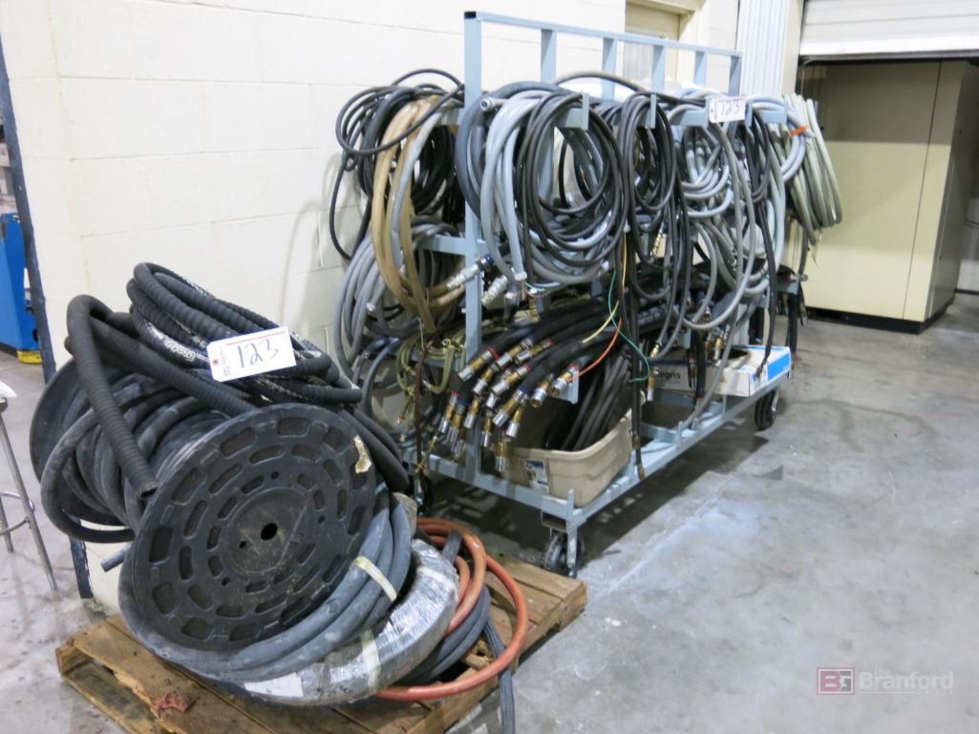 Large Lot of a Hydraulic Hosing, Pneumatic Hosing, Material Hosing, Electrical Tubing