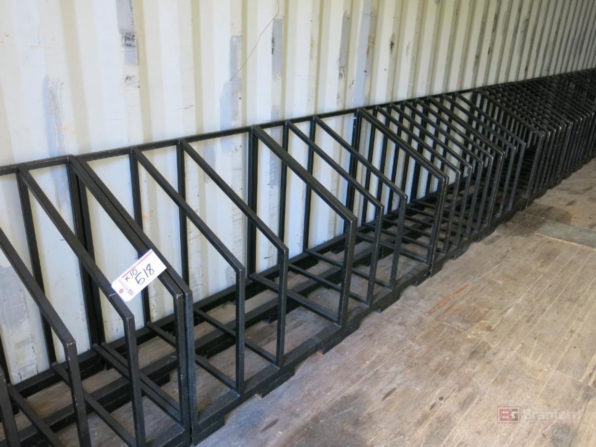 (10) Custom Made Plate Racks