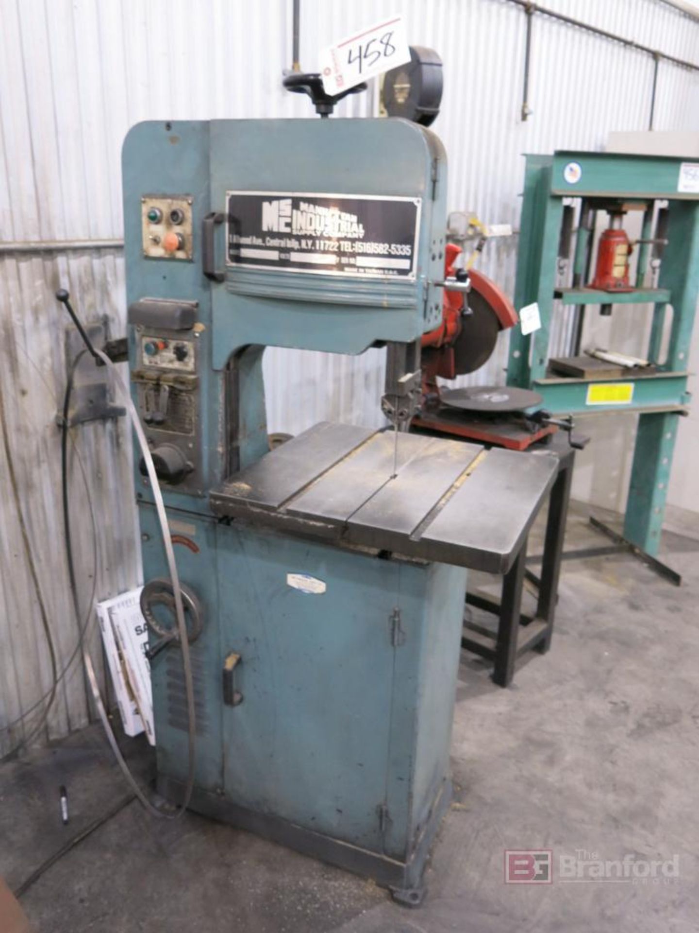 Manhattan Industrial Supply Model 951461 Vertical Band Saw