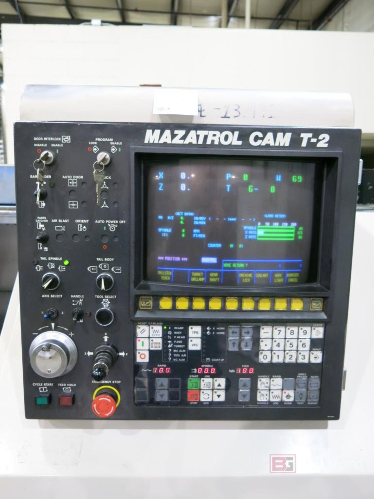 Mazak Quickturn 28 CNC Turning Center w/ Mazatrol Cam T2 Controls - Image 7 of 9