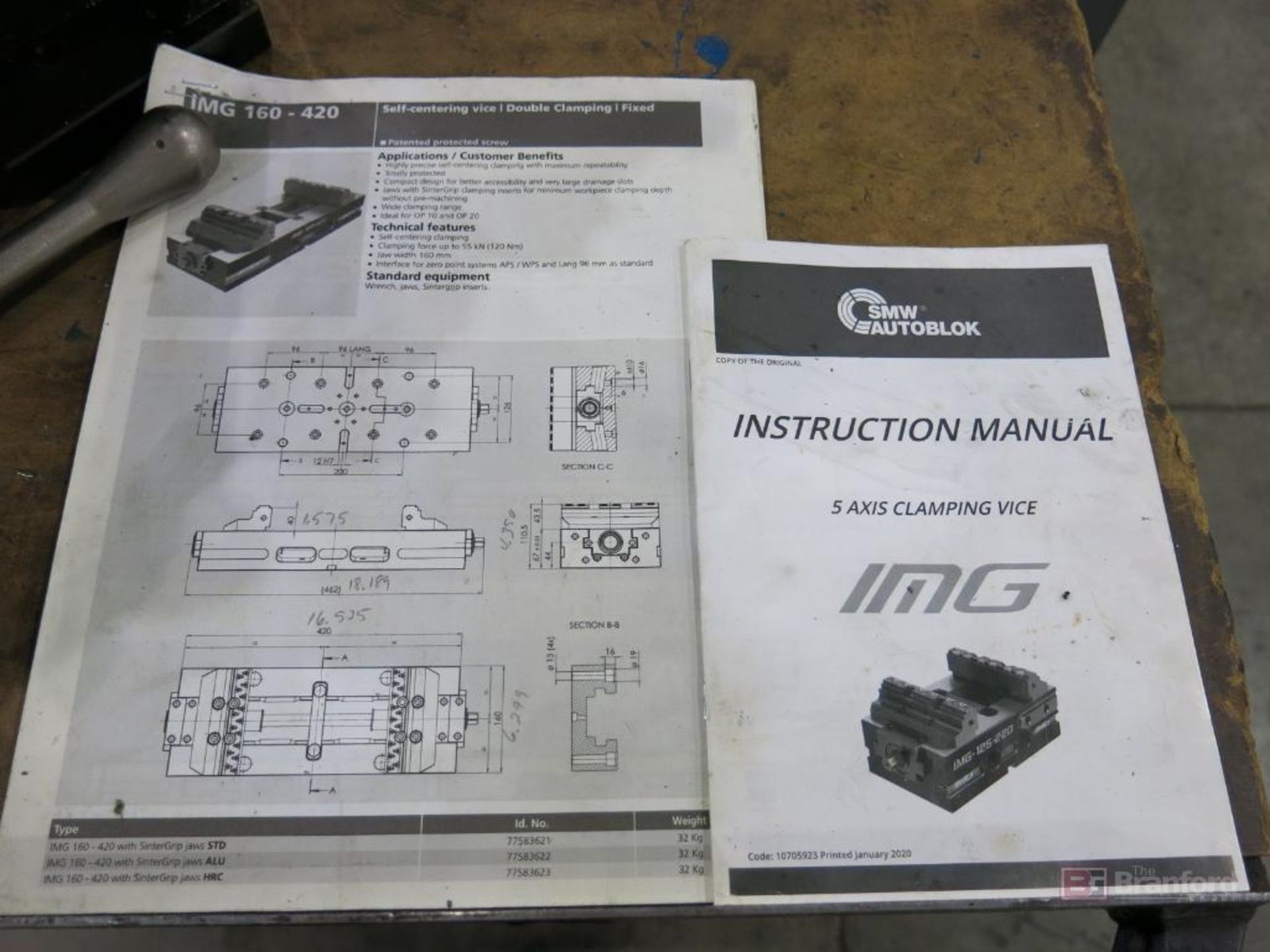 IMG Model 160-420 5-Axis Clamping Vise w/ Riser Block - Image 4 of 4