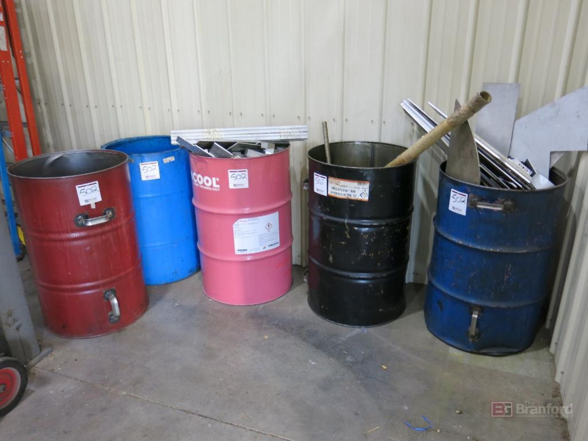 (5) Barrels of Scrap Metal