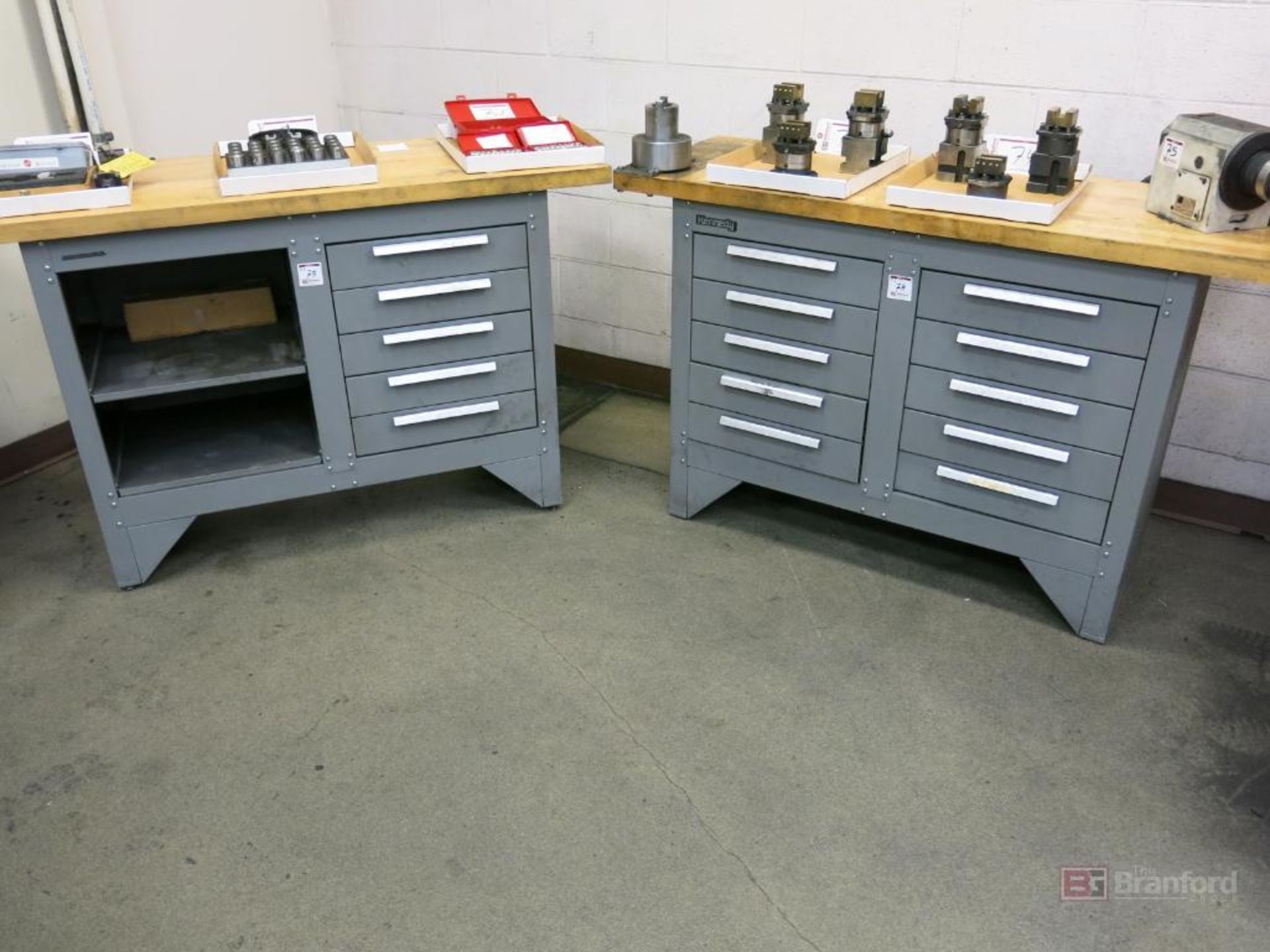 Kennedy 10-Drawer Butcher Block Top Work Bench