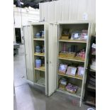 (2) Sandusky 2-Door Metal Cabinets w/ Contents