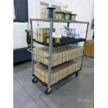 4-Shelf Castered Rack w/ Contents