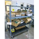 Multi-Shelf Heavy Duty Steel Carts w/ Contents